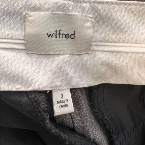 Aritzia Wilfred Effortless Pant brown pleated wide leg old money trousers 2 - Picture 14 of 16